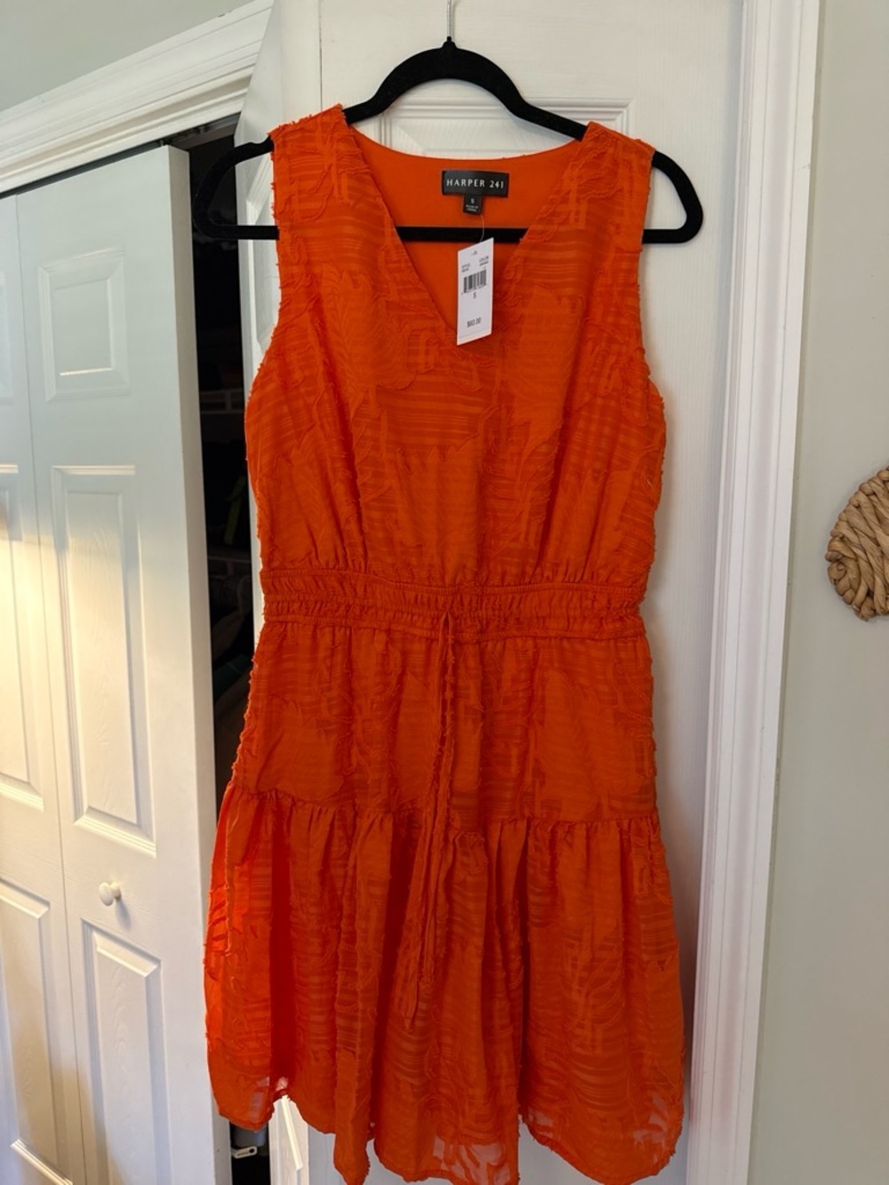 Harper Sleeveless V-Neck Orange Dress